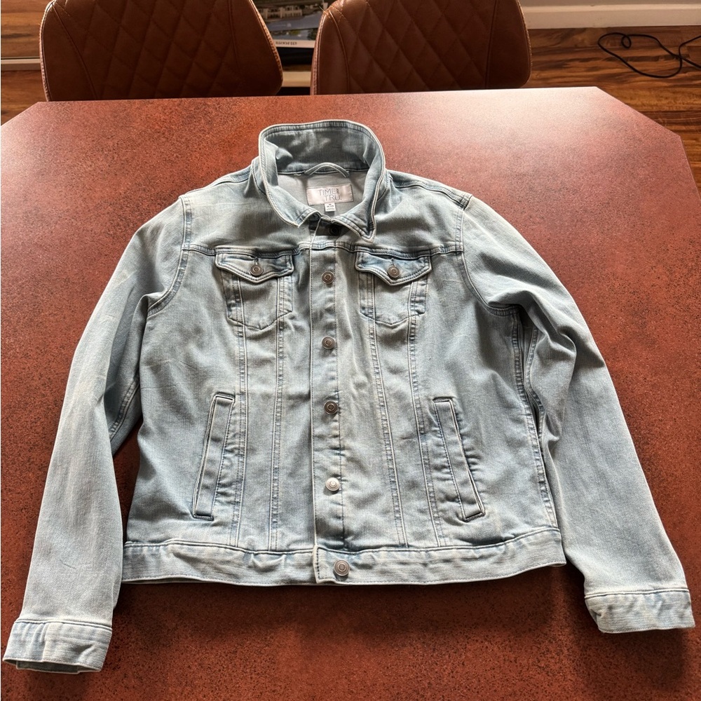 Time and Tru Light Blue Jean Jacket